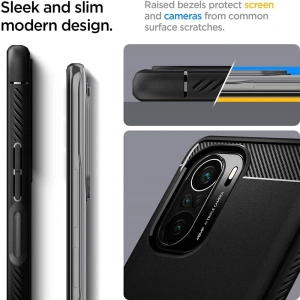 Hurtownia GSM - Etui Spigen Rugged Armor Xiaomi Mi 11i/POCO F3 Matte Black - SPN1609BLK - {ean13} - Hurt