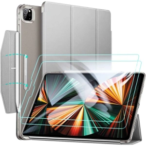 Hurtownia GSM - Etui ESR Ascend Trifold Apple iPad Pro 12.9 2021 (5. generace) šedé + tvrzené sklo - ESR311GRY - {ean13} - Hurt