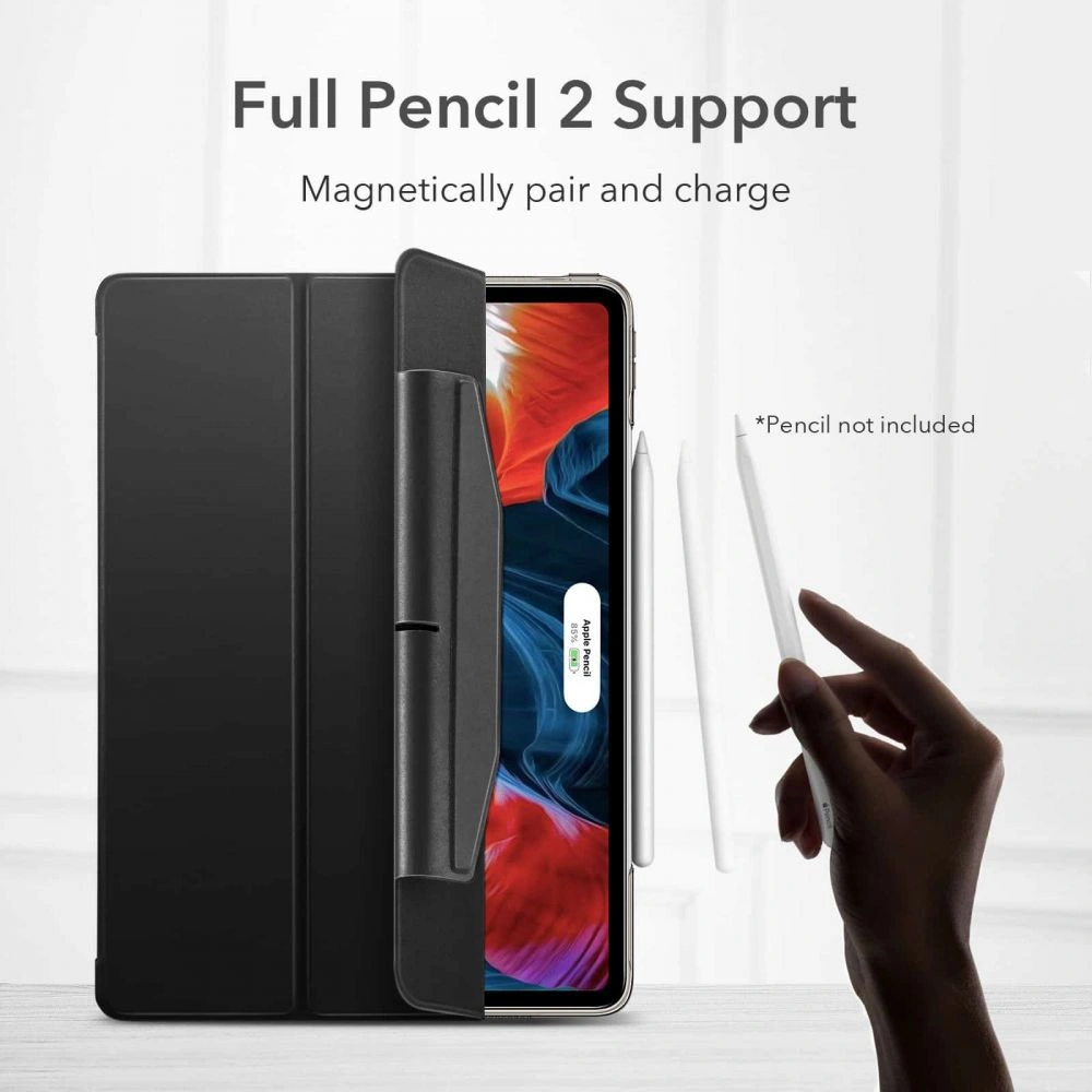 Hurtownia GSM - Etui ESR Ascend Trifold Apple iPad Pro 12.9 2021 (5. generace) šedé + tvrzené sklo - ESR311GRY - {ean13} - Hurt