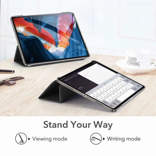 Etui ESR Ascend Trifold Apple iPad Pro 12.9 2021 (5. generacji) Grey + Szkło hartowane