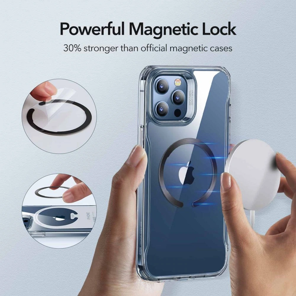 Hurtownia GSM - Magnetyczne pierścienie ESR Halolock MagSafe Universal Magnetic Ring Black & Silver - ESR313 - {ean13} - Hurt