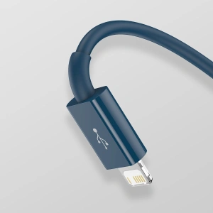 Hurtownia GSM - Kabel USB 3w1 Baseus Superior Series, USB do micro USB / USB-C / Lightning, 3.5A, 1.2m (niebieski) - BSU2681BLU - {ean13} - Hurt