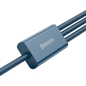 Hurtownia GSM - Kabel USB 3w1 Baseus Superior Series, USB do micro USB / USB-C / Lightning, 3.5A, 1.2m (niebieski) - BSU2681BLU - {ean13} - Hurt
