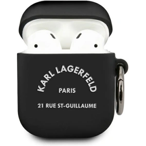 Hurtownia GSM - Etui Karl Lagerfeld KLACA2SILRSGBK Apple AirPods kryt černý/silikon RSG - KLD482BLK - {ean13} - Hurt