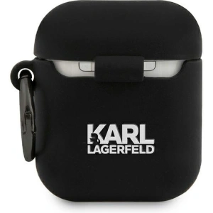 Hurtownia GSM - Etui Karl Lagerfeld KLACA2SILRSGBK Apple AirPods kryt černý/silikon RSG - KLD482BLK - {ean13} - Hurt