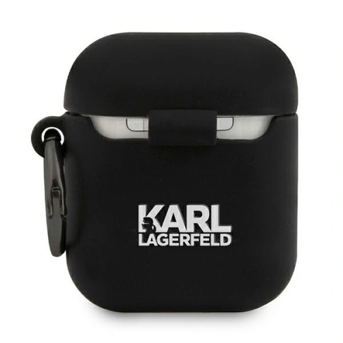 Etui Karl Lagerfeld KLACA2SILRSGBK Apple AirPods cover czarny/black Silicone RSG