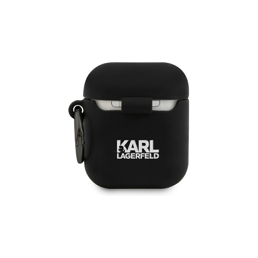 Hurtownia GSM - Etui Karl Lagerfeld KLACA2SILRSGBK Apple AirPods kryt černý/silikon RSG - KLD482BLK - {ean13} - Hurt