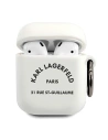 Etui Karl Lagerfeld KLACA2SILRSGWH Apple AirPods cover biały/white Silicone RSG