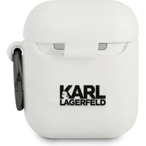 Hurtownia GSM - Etui Karl Lagerfeld KLACA2SILRSGWH Apple kryt na AirPods bílý/white silikon RSG - KLD483WHT - {ean13} - Hurt