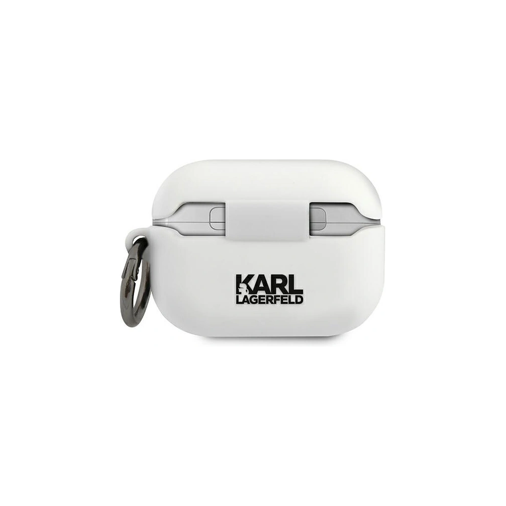 Hurtownia GSM - Etui Karl Lagerfeld KLACAPSILCHWH Apple AirPods Pro obal bílý/white silikon Choupette - KLD484WHT - {ean13} - Hurt