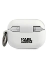 Hurtownia GSM - Etui Karl Lagerfeld KLACAPSILGLWH Apple AirPods Pro obal bílý/white silikon Ikonik - KLD485WHT - {ean13} - Hurt