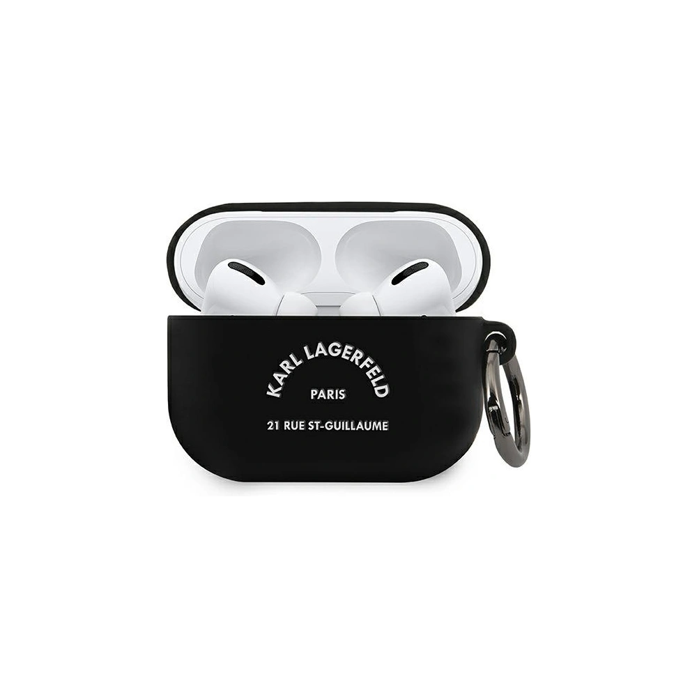 Hurtownia GSM - Etui Karl Lagerfeld KLACAPSILRSGBK Apple AirPods Pro kryt černý/black silikon RSG - KLD486BLK - {ean13} - Hurt
