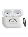 Etui Karl Lagerfeld KLACAPSILRSGWH Apple AirPods Pro kryt bílý/white silikon RSG