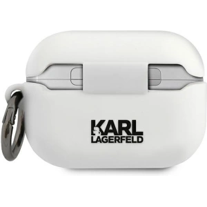 Hurtownia GSM - Etui Karl Lagerfeld KLACAPSILRSGWH Apple AirPods Pro cover biały/white Silicone RSG - KLD487WHT - {ean13} - Hurt