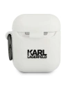 Hurtownia GSM - Etui Karl Lagerfeld KLACCSILKHWH Apple AirPods cover biały/white Silicone Ikonik - KLD488WHT - {ean13} - Hurt