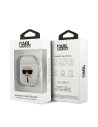 Hurtownia GSM - Etui Karl Lagerfeld KLACCSILKHWH Apple AirPods cover biały/white Silicone Ikonik - KLD488WHT - {ean13} - Hurt