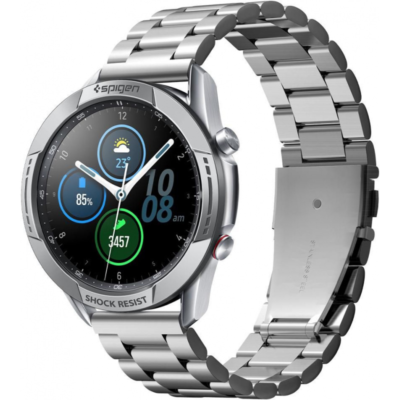 Spigen Distributor - 8809756641046 - SPN1614SLV - Spigen Chrono Shield Samsung Galaxy Watch 3 45mm Silver - B2B homescreen