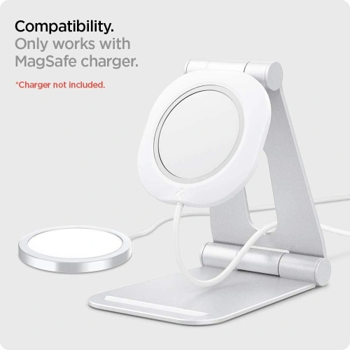 Podstawka do ładowarki Spigen Magfit S Apple MagSafe Charger Stand White