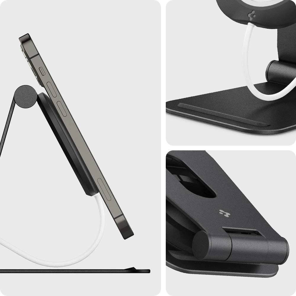 Hurtownia GSM - Podstawka do ładowarki Spigen Magfit S Apple MagSafe Charger Stand Black - SPN1616BLK - {ean13} - Hurt