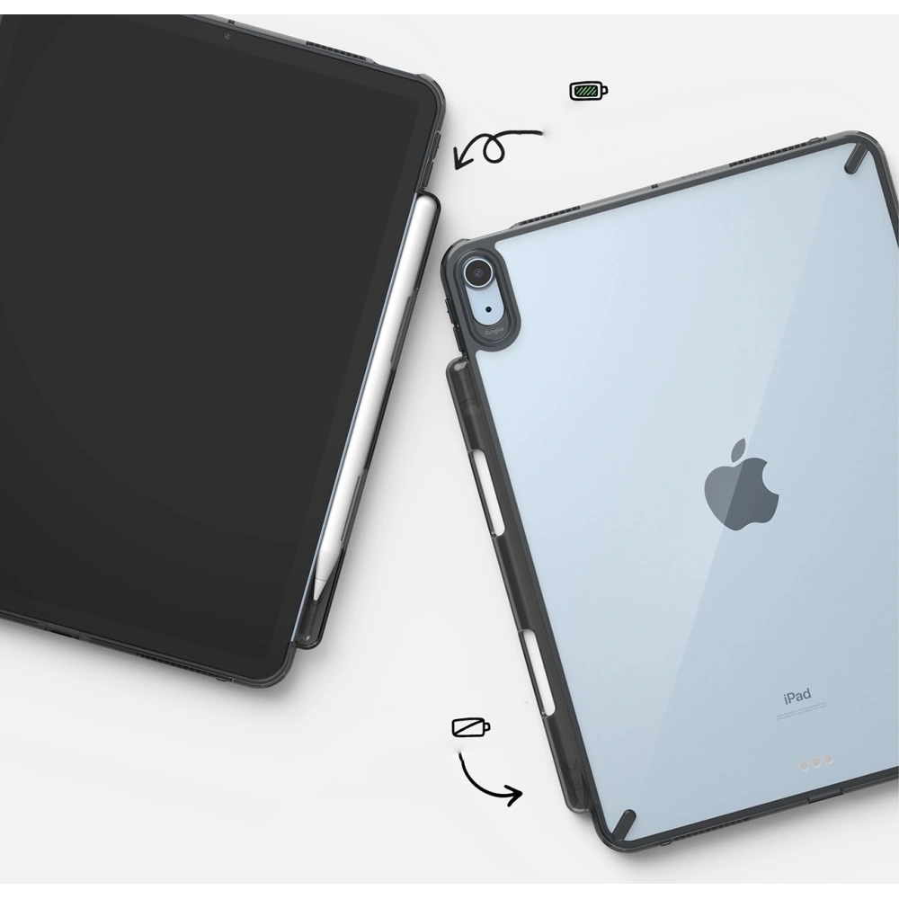 Hurtownia GSM - Etui Ringke Fusion Apple iPad Air 10.9 2020/2022 (4. a 5. generace) / iPad Air 11 2024 (6. generace) Smoke Black - RGK1404SM - {ean13} - Hurt