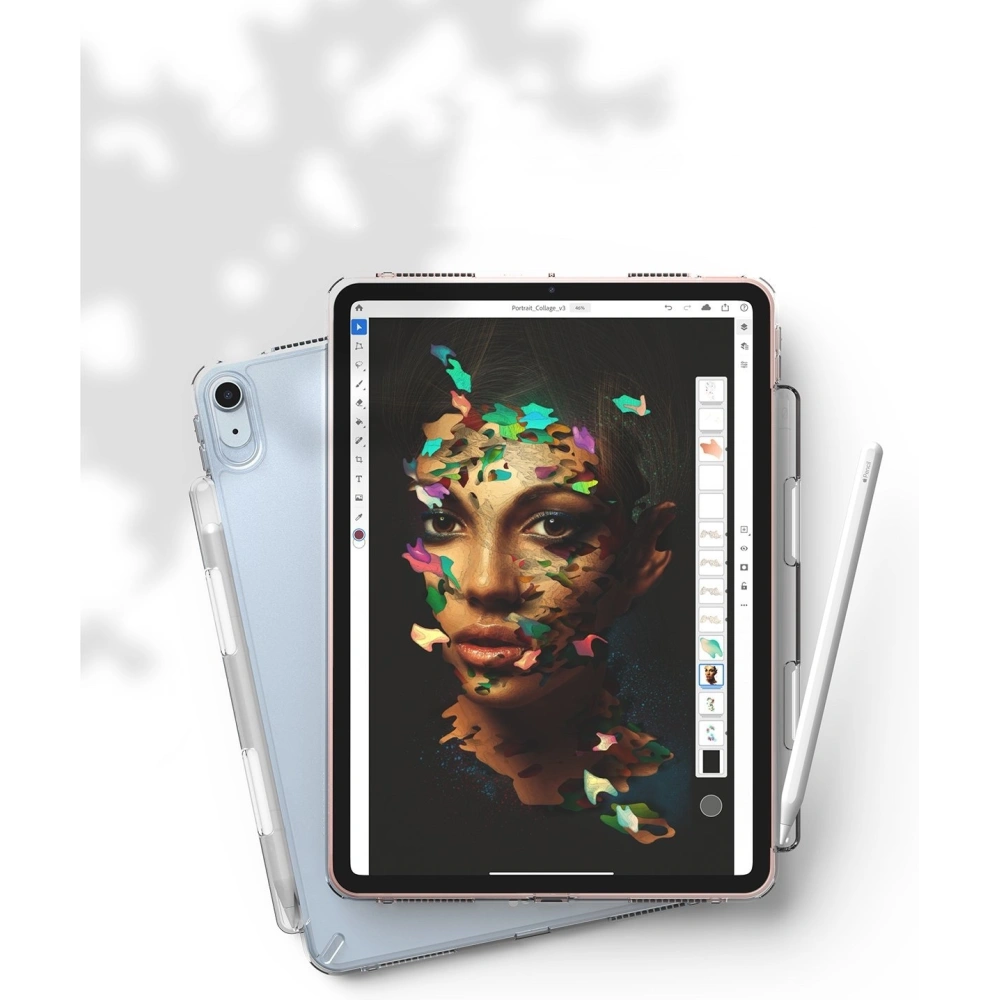 Hurtownia GSM - Etui Ringke Fusion Apple iPad Air 10.9 2020/2022 (4. a 5. generace) / iPad Air 11 2024 (6. generace) Smoke Black - RGK1404SM - {ean13} - Hurt