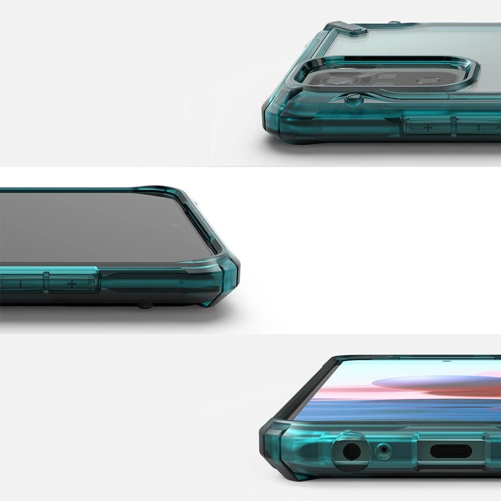 Hurtownia GSM - Etui Ringke Fusion-X Redmi Note 10/10S Tyrkysově zelená - RGK1394GRN - {ean13} - Hurt