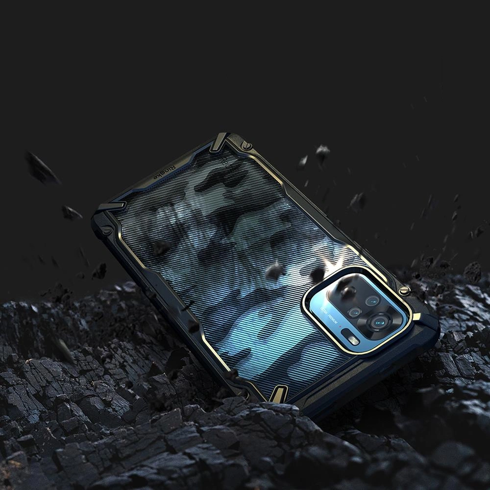 Hurtownia GSM - Etui Ringke Fusion-X Redmi Note 10/10S Tyrkysově zelená - RGK1394GRN - {ean13} - Hurt