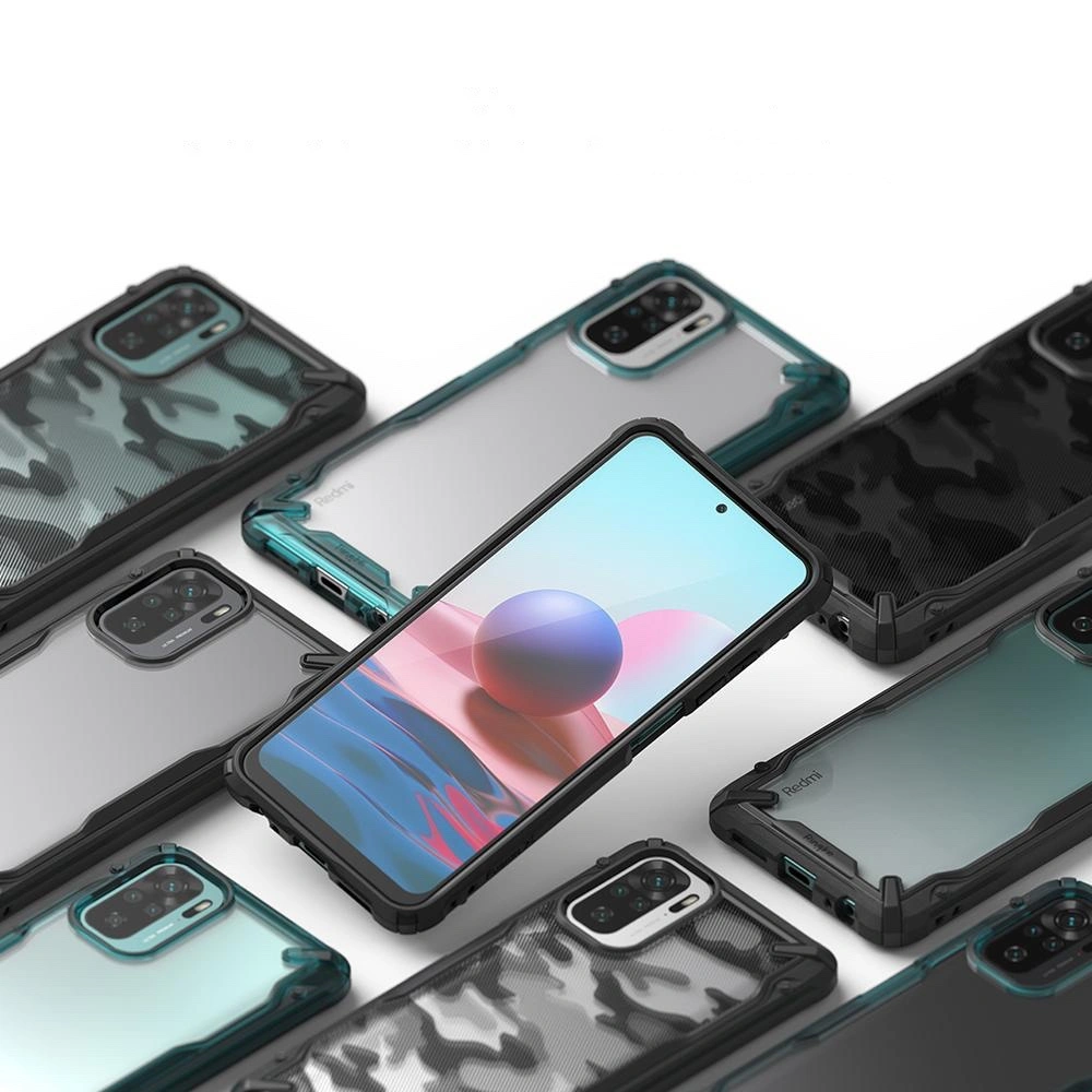 Hurtownia GSM - Etui Ringke Fusion-X Redmi Note 10/10S Tyrkysově zelená - RGK1394GRN - {ean13} - Hurt