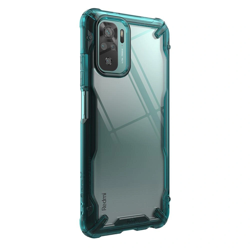 Hurtownia GSM - Etui Ringke Fusion-X Redmi Note 10/10S Tyrkysově zelená - RGK1394GRN - {ean13} - Hurt