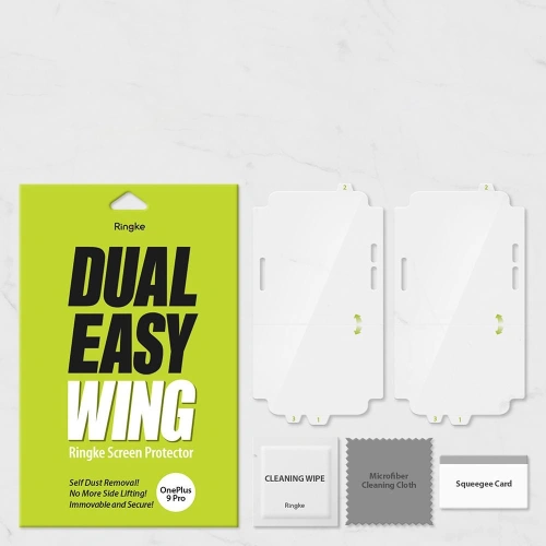 2x folia hydrożelowa OnePlus 9 Pro - Ringke Dual Easy Wing - Home Screen
