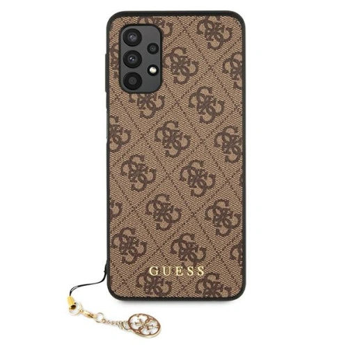 Etui Guess GUHCA325GF4GBR Samsung Galaxy A32 LTE brązowy/brown hard case 4G Charms Collection