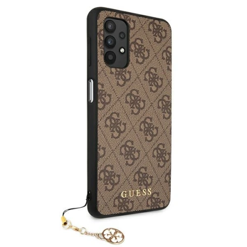 Etui Guess GUHCA325GF4GBR Samsung Galaxy A32 LTE brązowy/brown hard case 4G Charms Collection