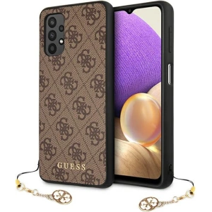 Etui Guess GUHCA32GF4GBR Samsung Galaxy A32 5G brązowy/brown hard case 4G Charms Collection