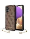 Etui Guess GUHCA32GF4GBR Samsung Galaxy A32 5G hnědý/brown tvrdý obal 4G Charms Collection