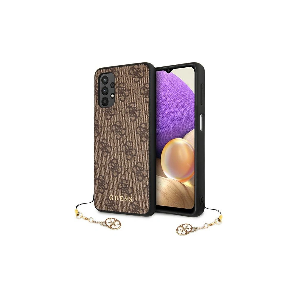 Hurtownia GSM - Etui Guess GUHCA32GF4GBR Samsung Galaxy A32 5G brązowy/brown hard case 4G Charms Collection - GUE982BR - {ean13} - Hurt