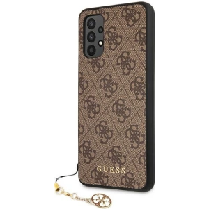Etui Guess GUHCA32GF4GBR Samsung Galaxy A32 5G brązowy/brown hard case 4G Charms Collection