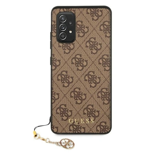 Etui Guess GUHCA52GF4GBR Samsung Galaxy A52/A52s brązowy/brown hard case 4G Charms Collection