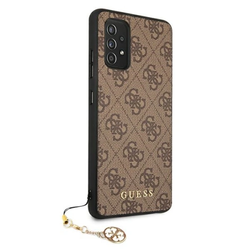 Etui Guess GUHCA52GF4GBR Samsung Galaxy A52/A52s brązowy/brown hard case 4G Charms Collection