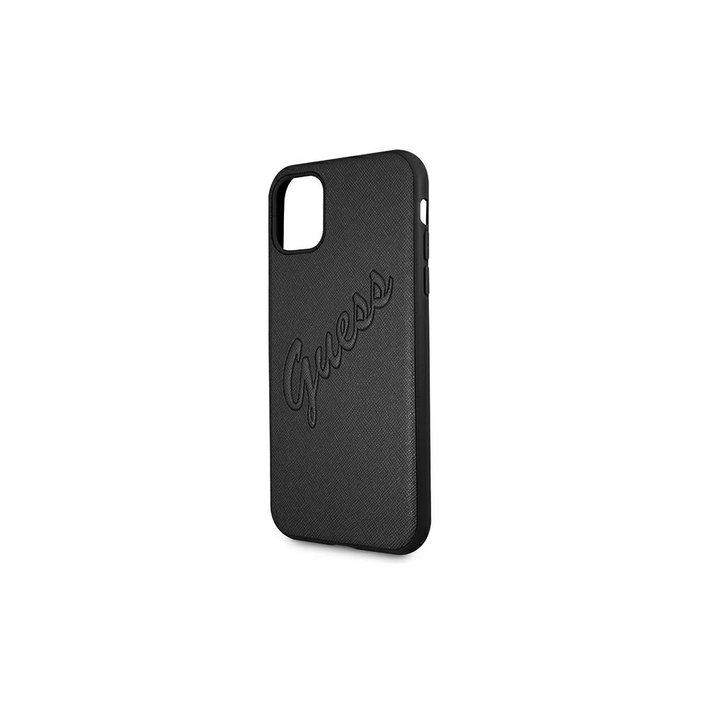Hurtownia GSM - Etui Guess GUHCN61RSAVSBK Apple iPhone 11 czarny/black hardcase Saffiano Vintage Script - GUE984BLK - {ean13} - Hurt