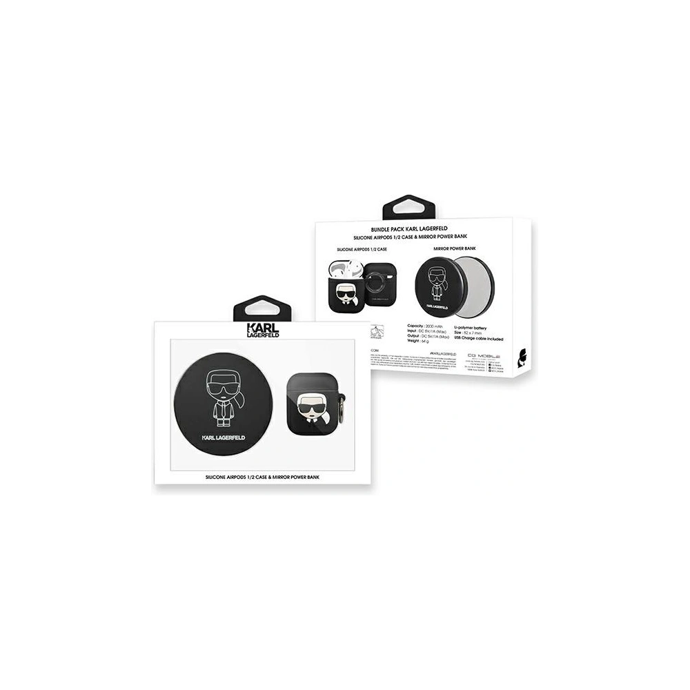 Wholesale Karl Lagerfeld KLBPPBOA2K AirPods case + Power Bank Ikonik - KLD489 - {ean13} - Hurt