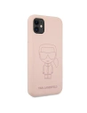 Hurtownia GSM - Etui Karl Lagerfeld KLHCN61SILTTPI Apple iPhone 11 Silicone Ikonik Outline różowy/pink - KLD491PNK - {ean13} - Hurt