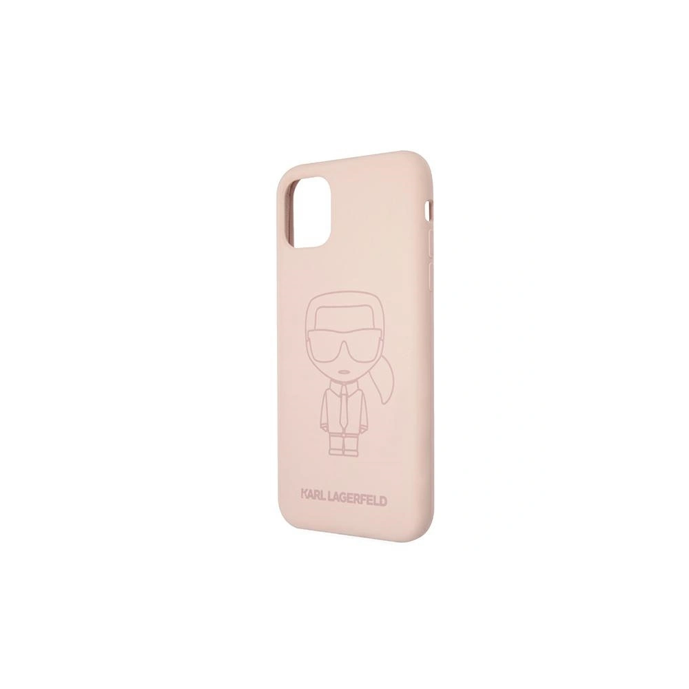 Hurtownia GSM - Etui Karl Lagerfeld KLHCN61SILTTPI Apple iPhone 11 Silicone Ikonik Outline růžový/pink - KLD491PNK - {ean13} - Hurt