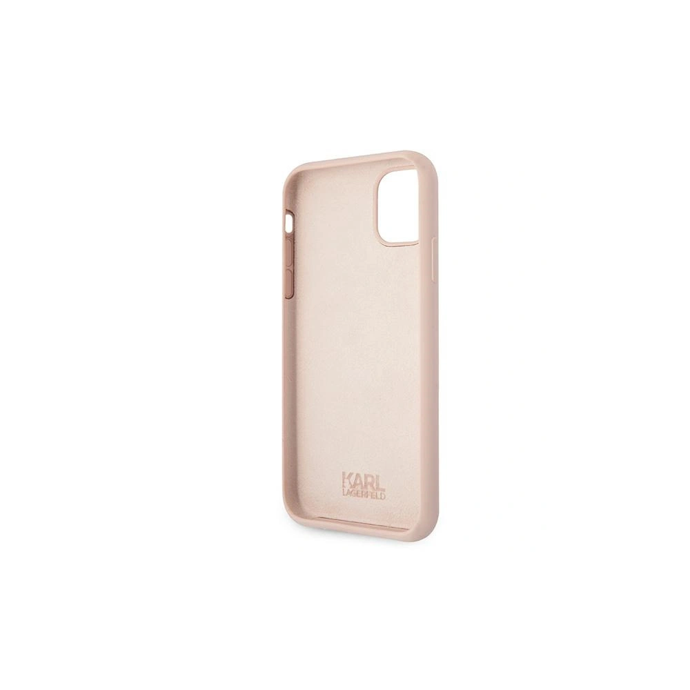 Hurtownia GSM - Etui Karl Lagerfeld KLHCN61SILTTPI Apple iPhone 11 Silicone Ikonik Outline růžový/pink - KLD491PNK - {ean13} - Hurt
