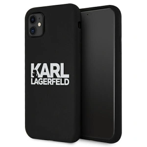 Etui Karl Lagerfeld KLHCN61SLKLRBK Apple iPhone 11 Silicone Stack Logo czarny/black