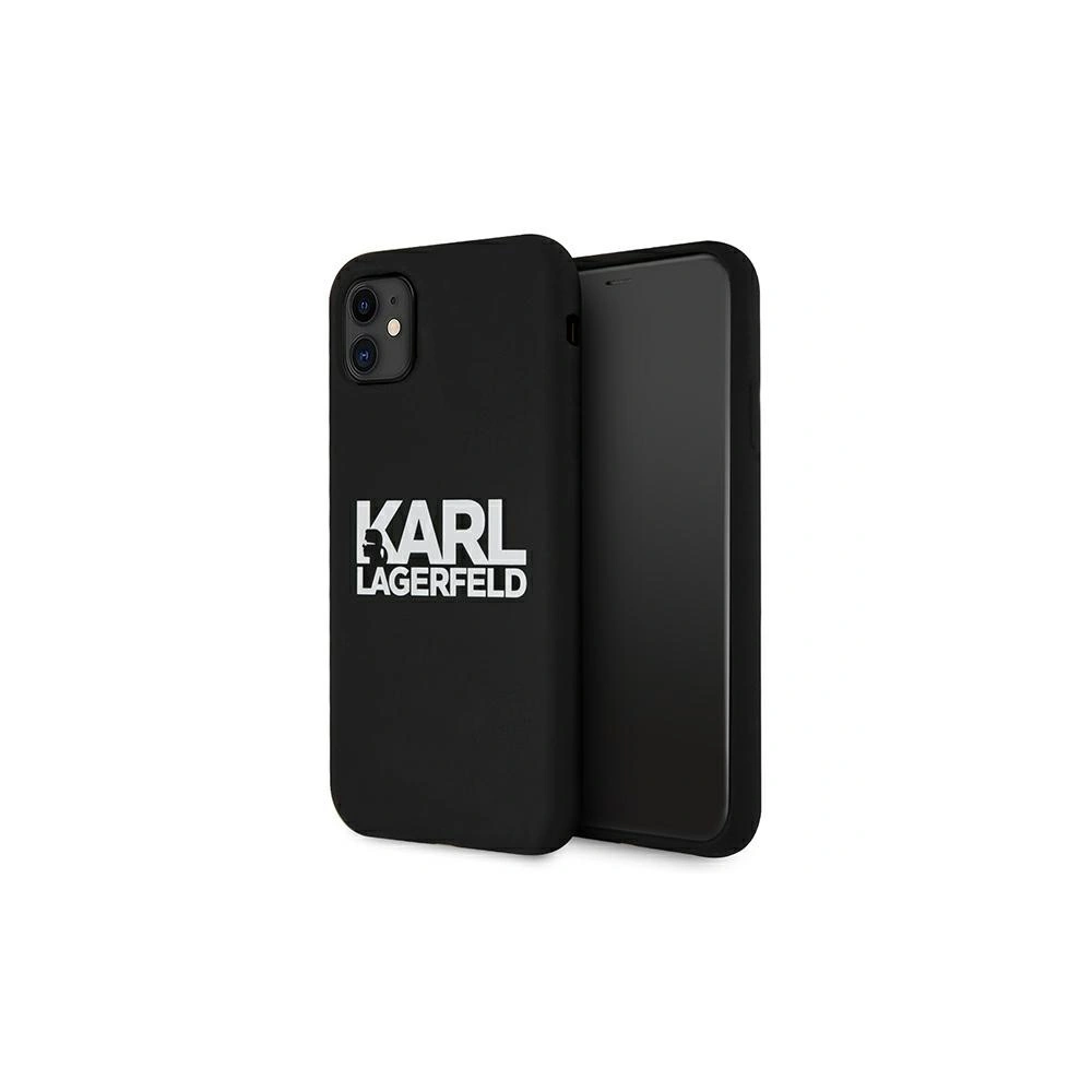 Hurtownia GSM - Etui Karl Lagerfeld KLHCN61SLKLRBK Apple iPhone 11 Silicone Stack Logo černý/black - KLD493BLK - {ean13} - Hurt