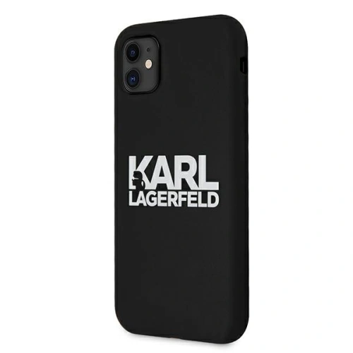 Etui Karl Lagerfeld KLHCN61SLKLRBK Apple iPhone 11 Silicone Stack Logo czarny/black