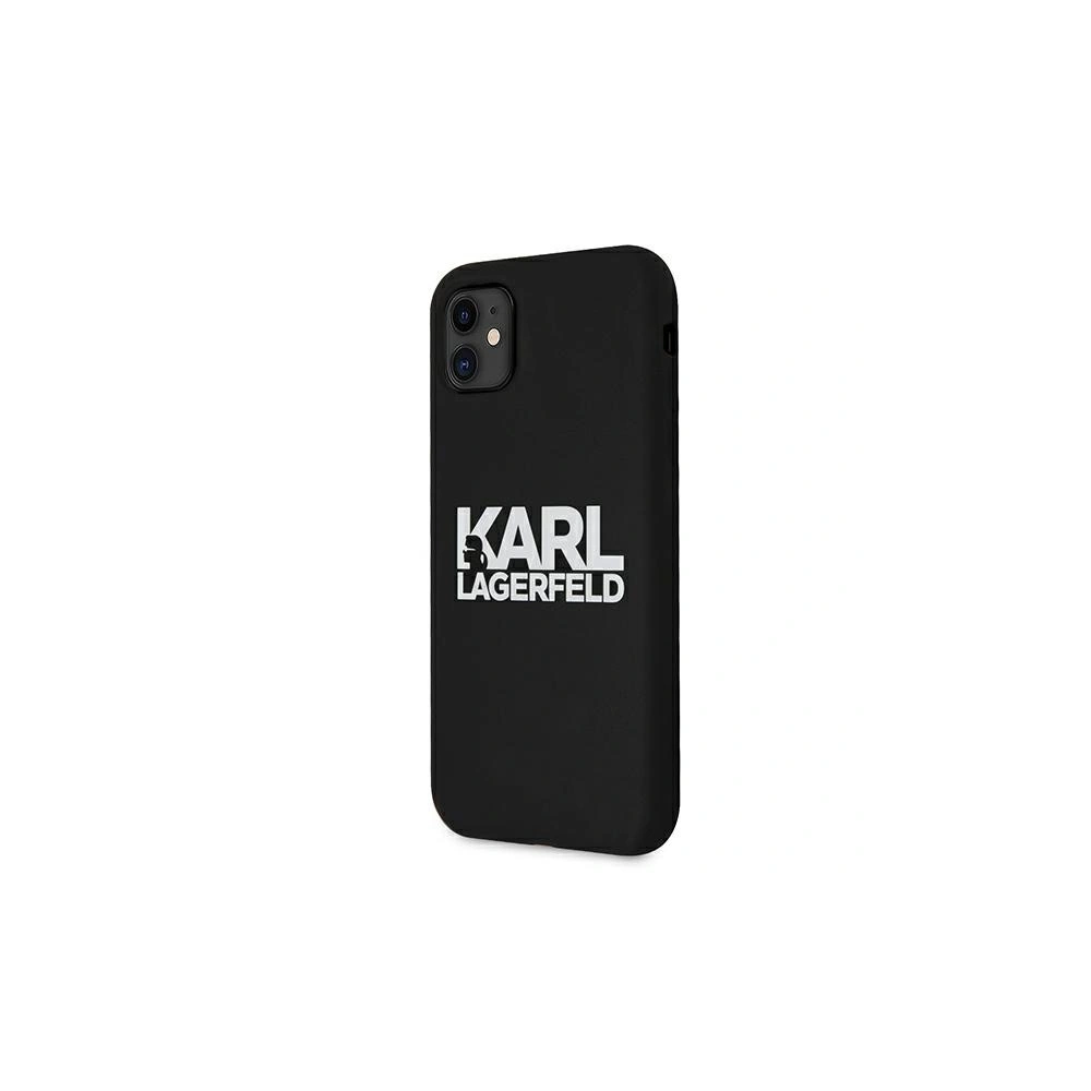 Hurtownia GSM - Etui Karl Lagerfeld KLHCN61SLKLRBK Apple iPhone 11 Silicone Stack Logo černý/black - KLD493BLK - {ean13} - Hurt