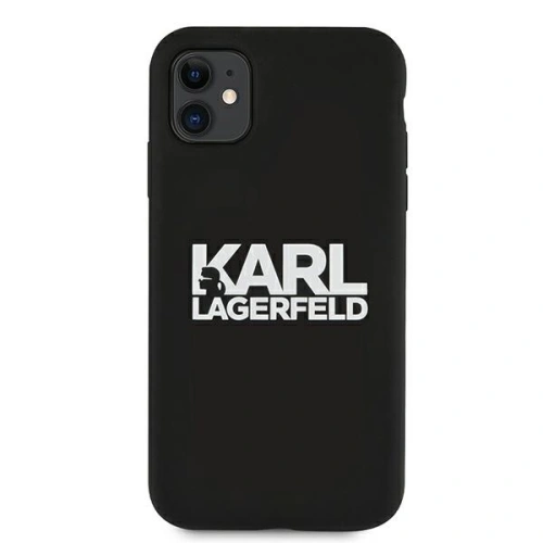 Etui Karl Lagerfeld KLHCN61SLKLRBK Apple iPhone 11 Silicone Stack Logo czarny/black
