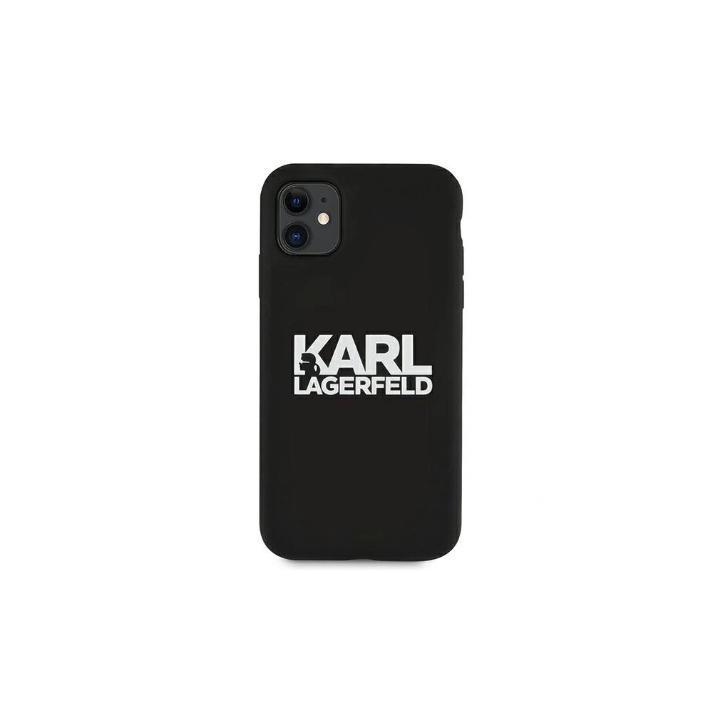 Hurtownia GSM - Etui Karl Lagerfeld KLHCN61SLKLRBK Apple iPhone 11 Silicone Stack Logo černý/black - KLD493BLK - {ean13} - Hurt