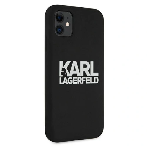 Etui Karl Lagerfeld KLHCN61SLKLRBK Apple iPhone 11 Silicone Stack Logo czarny/black